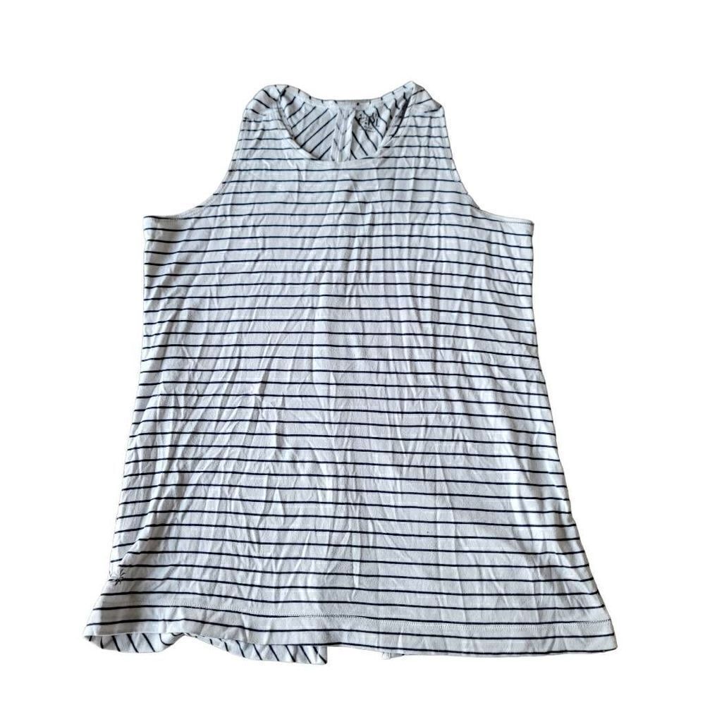 Athleta Girl girls Sz XL 14 white striped Sleeveless top